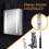 (500*700mm) Bathroom Iron Mirror Cabinet with LED light, IP44 8