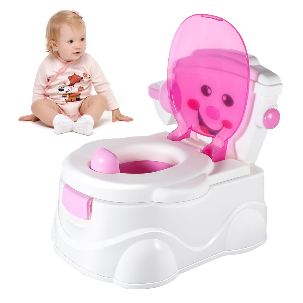 (pink) 2in1 Baby Kids Toilet Seat Toddler Training Potty