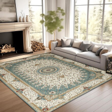 Living Room Green Rugs Non Slip Extra Large Soft Carpet Traditional Rug