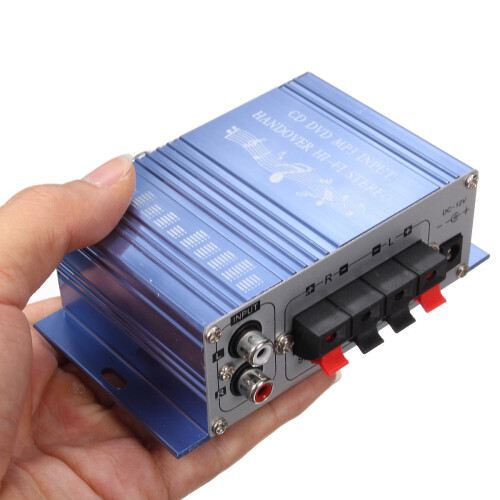 (Red) Mini 2 Channel DC 12V Car Power LED Light Amplifier 2