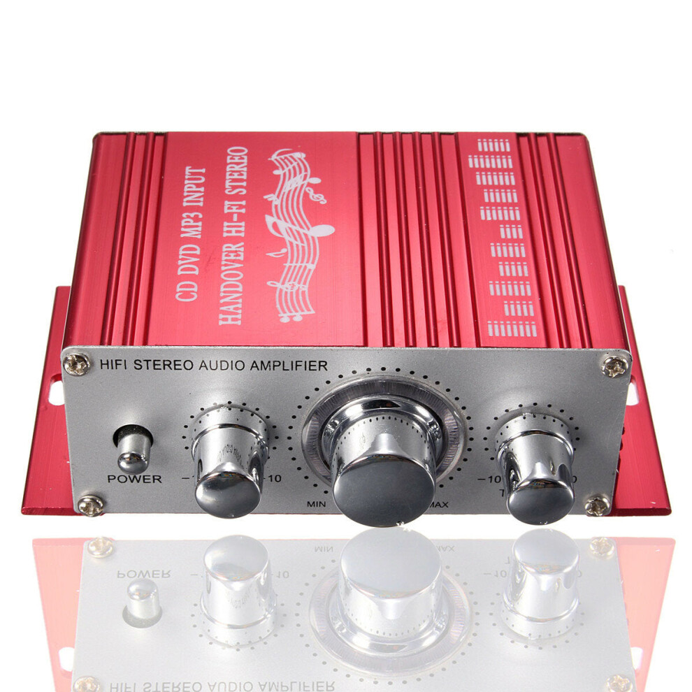 (Red) Mini 2 Channel DC 12V Car Power LED Light Amplifier