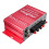 (Red) Mini 2 Channel DC 12V Car Power LED Light Amplifier 5