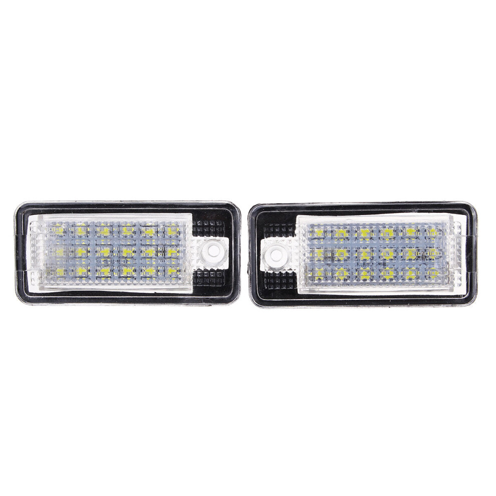 Pair 18Led License Number Plate Lights Canbus Error Free 3592643617228