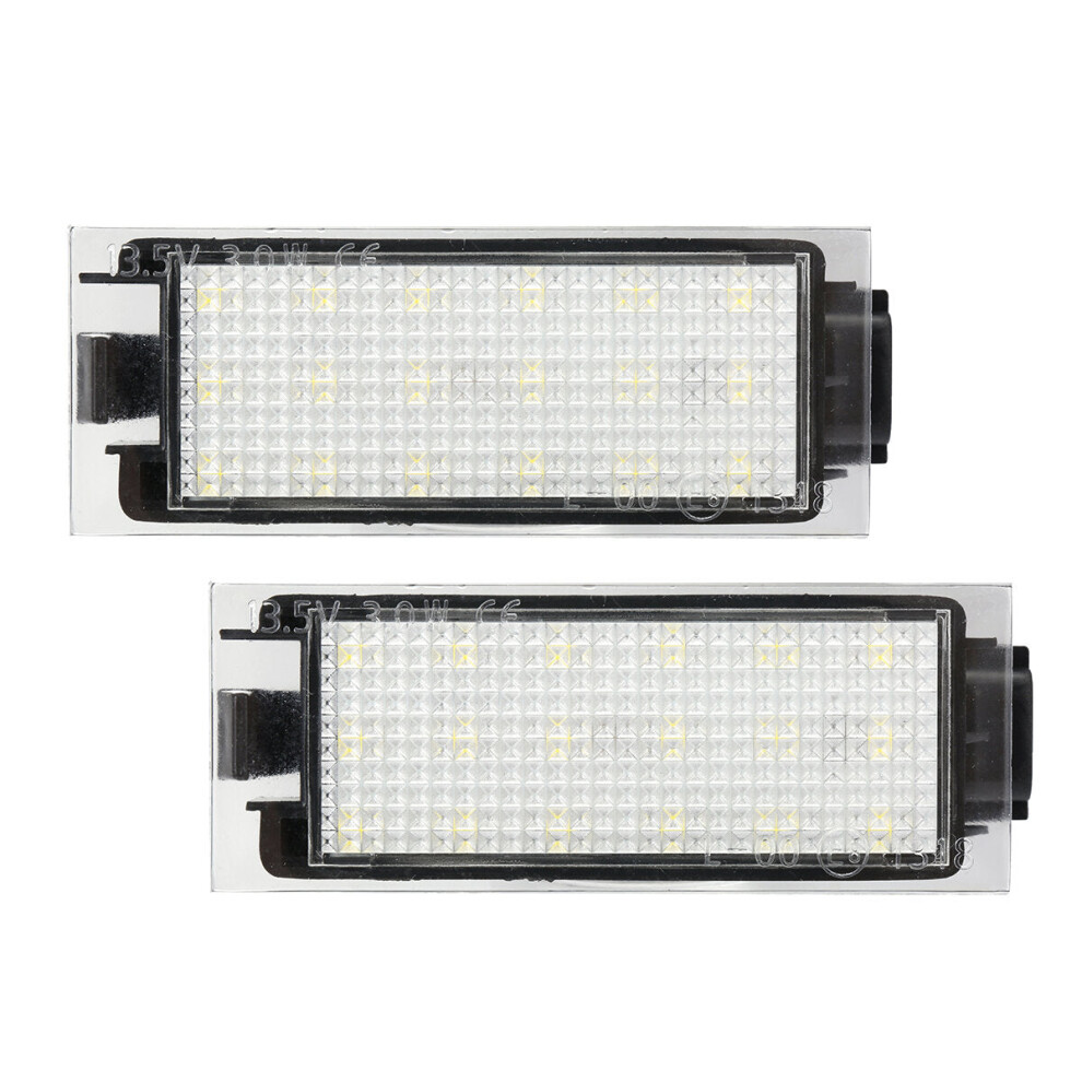 Pair 12V Led License Number Plate Lights White 3592643617235