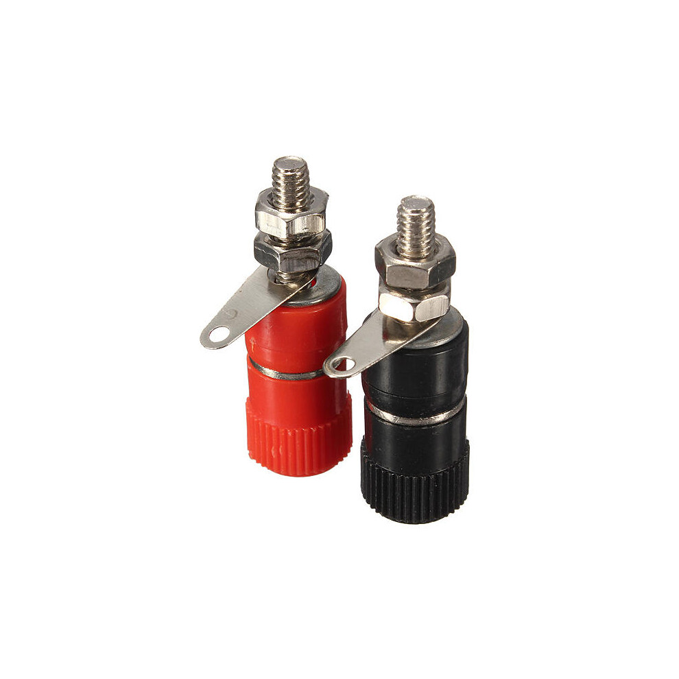 Speaker Terminal Binding Post Banana Plug Socket Connector 4Pcs 6112212252833