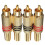 Gold Plated RCA/Phono Male Plug Connectors Cable Protector 4Pcs 3