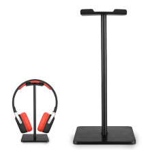 (Black) Universal Headphones Stand Holder Gaming Headset Stand Earphone Display Rack Hanger Bracket For Over Ear Headsets Support Rack