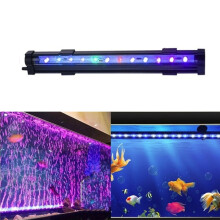 (EU Plug, 45.5cm) Aquarium Multicolor Tank Fish LED Lights Underwater Waterproof Lamp