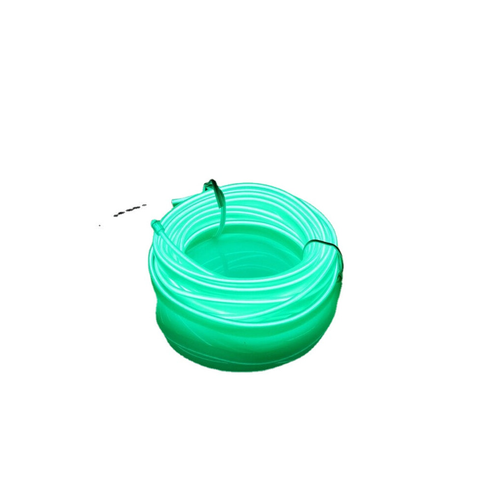 () 2M Neon Glow El Wire Car Rope Strip + Car Charger Driver Green/Light 8727971808436