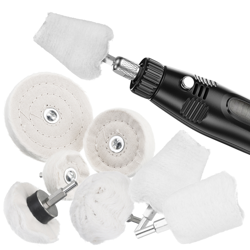 Polishing Wheel for Drill-7 Pack, Buffing Wheel Kit for Drill Polishing Mop Wheel Buffing Pads for Manifold/Aluminum/Stainless Steel/Chrome Polish
