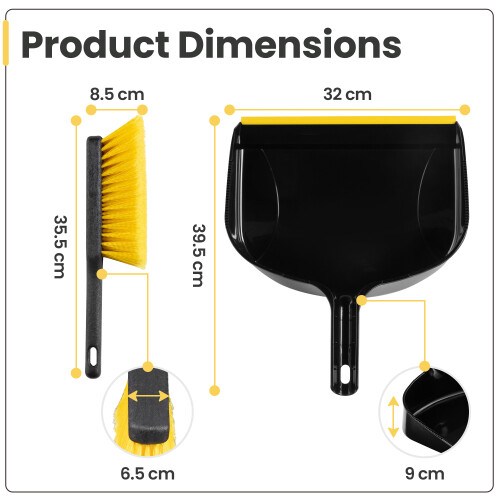 Large Heavy Duty Dustpan and Brush 2
