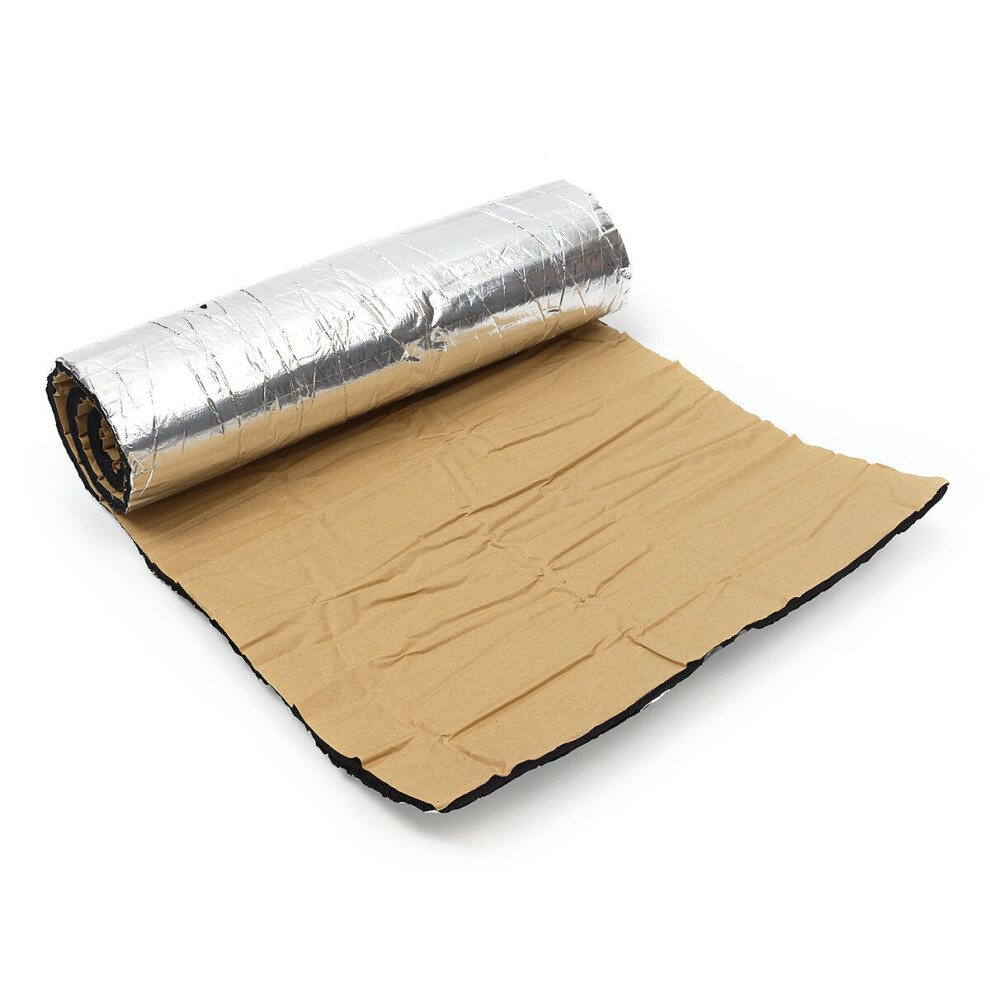(1x1m) 10mm Sound Heat Proof Insulation Noise Proofing Foam Car Shield with Rod