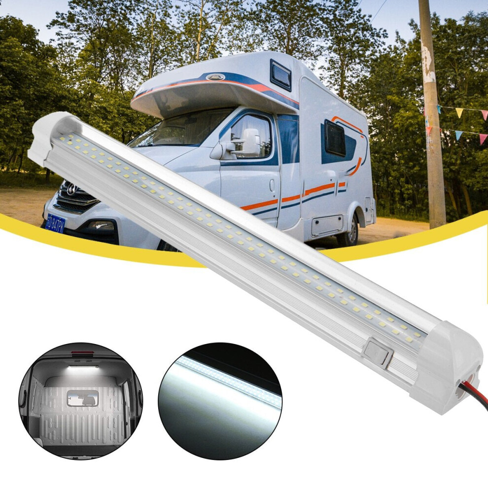 12V-85V 72Led 33Cm Car Interior Strip Bar Van Bus Caravan Truck On/Off Switch Light 8727971728239