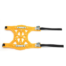 (Yellow) TPU Non-slip Snow Chain Anti-skid Steel Plate Plus Gear High-grade Exterior Protection