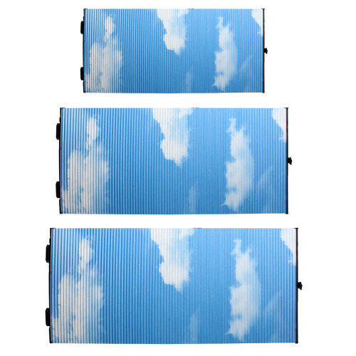 60cm Car Retractable Rear Window Sun Shade Block Visor Folding Auto Windshield Cover 1