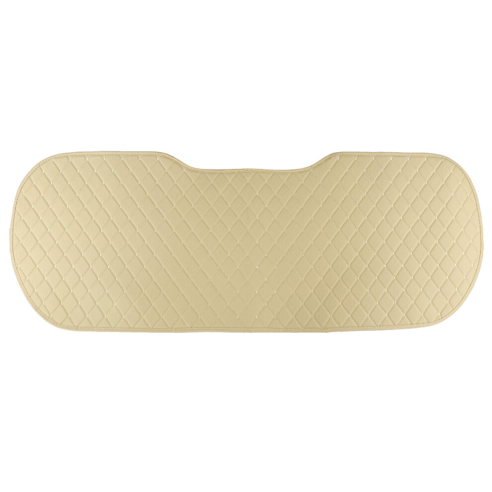 (Rear (Beige)) Universal Car Seat Pad Mat Cushion Cover Protector Pu Leather Breathable Auto Beige 1138392341605