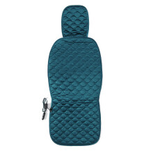 (Green) 12V Universal Car Front Seat Hot Heater Heating Pad Winter Warmer Cushion Cover