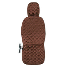 (Coffee) 12V Universal Car Front Seat Hot Heater Heating Pad Winter Warmer Cushion Cover