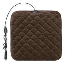 (Coffee) Universal 12V 24W Electric Car Seat Cushion Heated Cover Cushion Heater Pad Winter