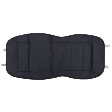(Black) 12V PU Leather Car Front Seat Heated Cushion Seat Warmer Winter Household Cover Electric Heating Mat