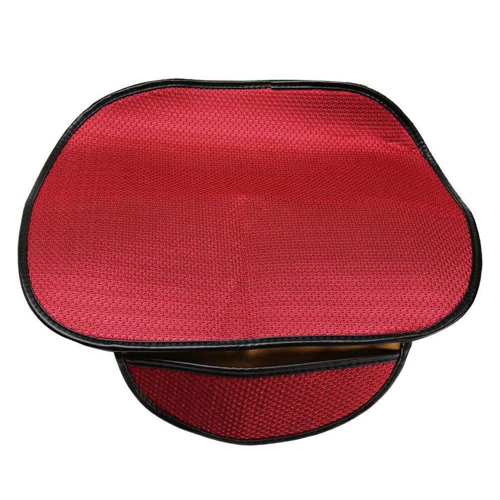 (Red) Front Ice Silk Multicolor Seat Cushion General Automobile Four Seasons Red 1138392354988