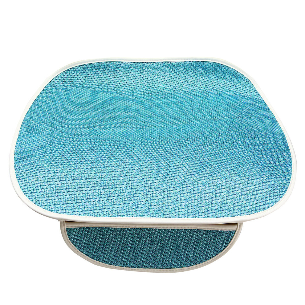 (Blue) Front Ice Silk Multicolor Seat Cushion General Automobile Four Seasons