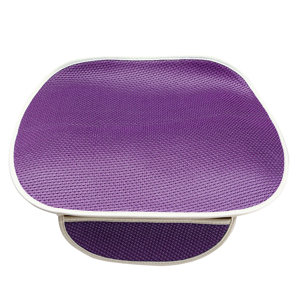 (Purple) Front Ice Silk Multicolor Seat Cushion General Automobile Four Seasons Purple 1138392355015