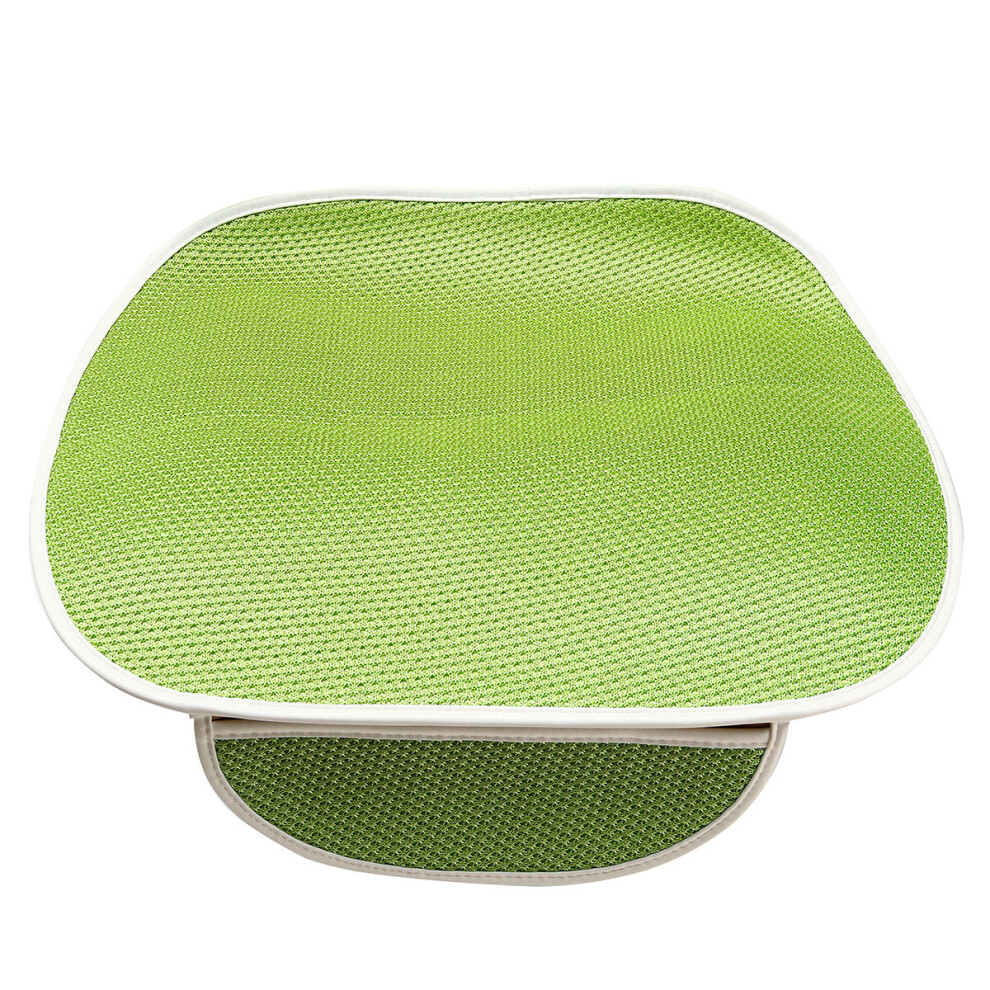 (Green) Front Ice Silk Multicolor Seat Cushion General Automobile Four Seasons Green 1138392355039