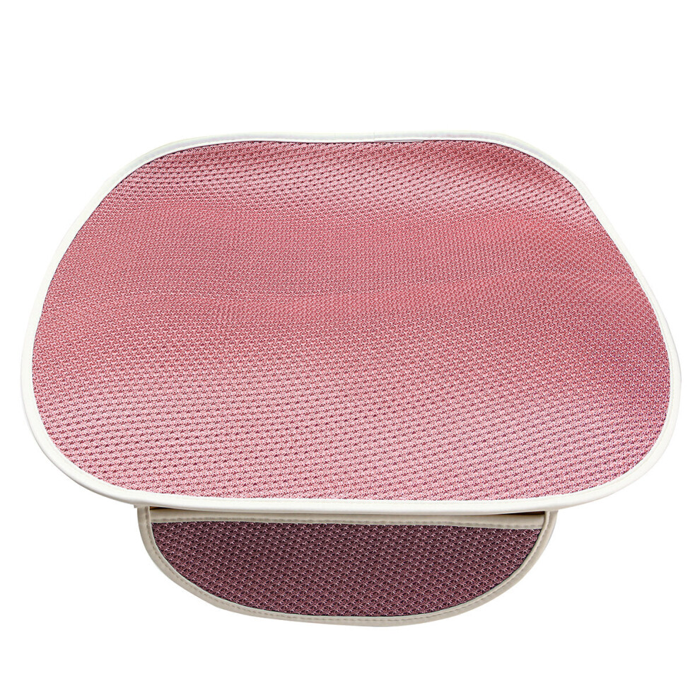 (Pink) Front Ice Silk Multicolor Seat Cushion General Automobile Four Seasons