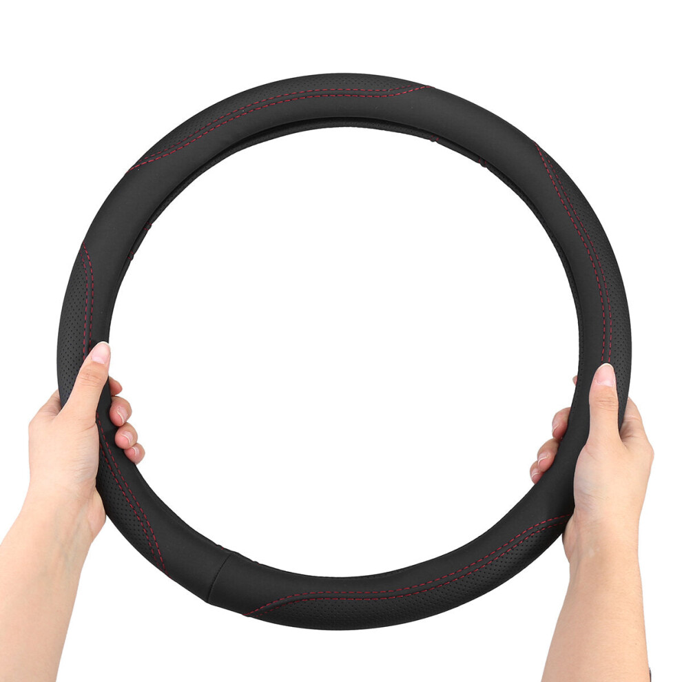 15" 38CM Universal Anti-Slip Breathable Car Steering Wheel Cover SUV RV Vehicle