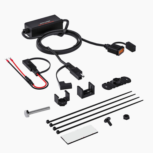 Motorcycle Sae Version Charger Configuration Single Usb Fast Charging Version Charger Smart Chip Safety Device 1