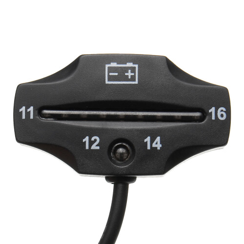 Motorcycle Car Universal Waterproof LED Battery Voltage Meter Indicator Pad 12V 2