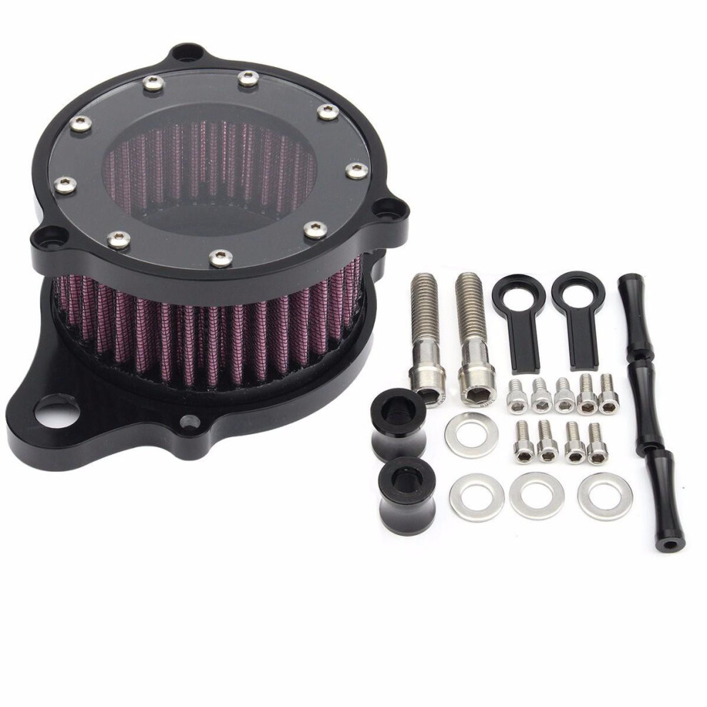 Air Cleaner Intake Filter System Aluminum For Harley-Davidson XL883 1200 04-15