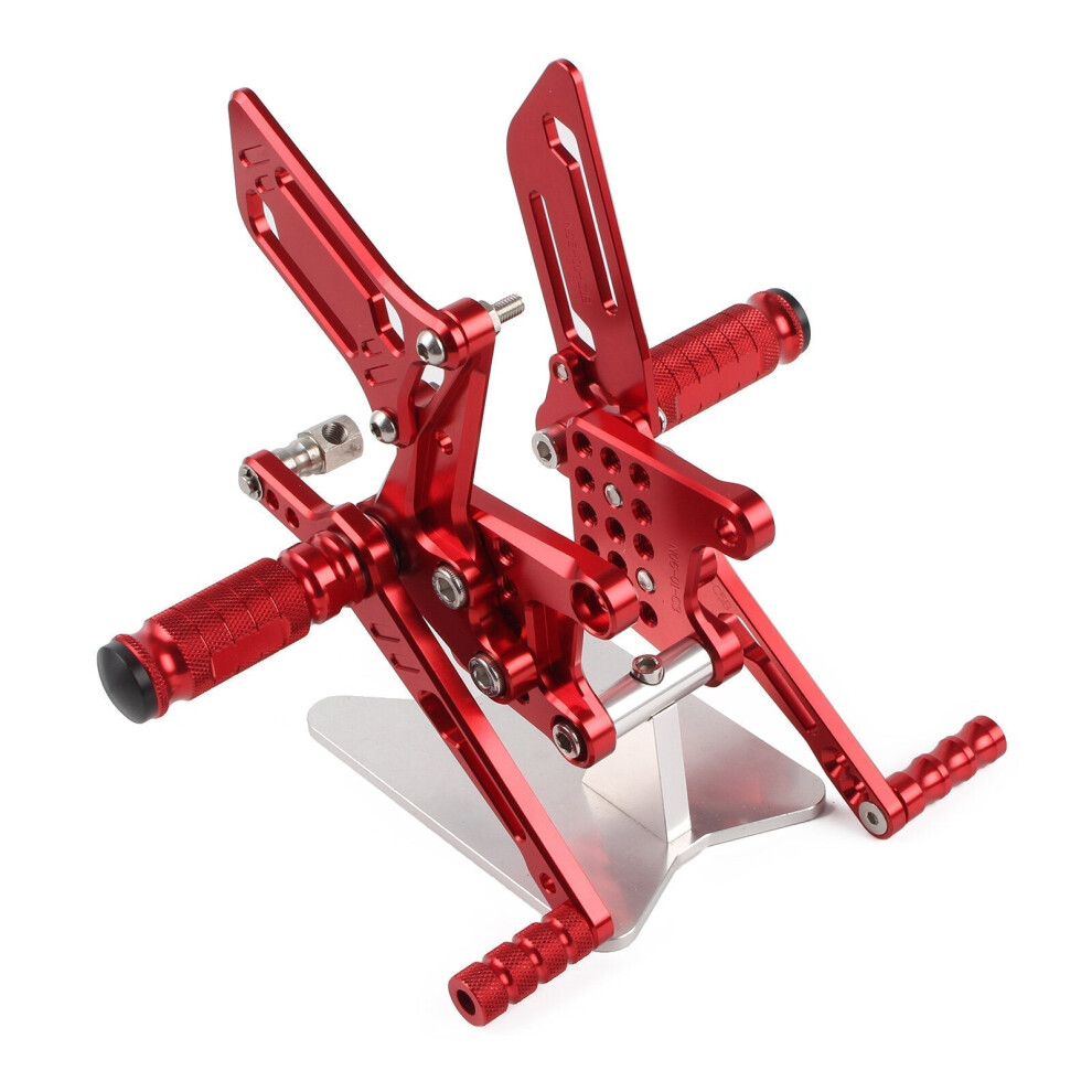 (Red) Racing Foot Pegs Rearsets Motorcycle Rear Set Red 8727971661826