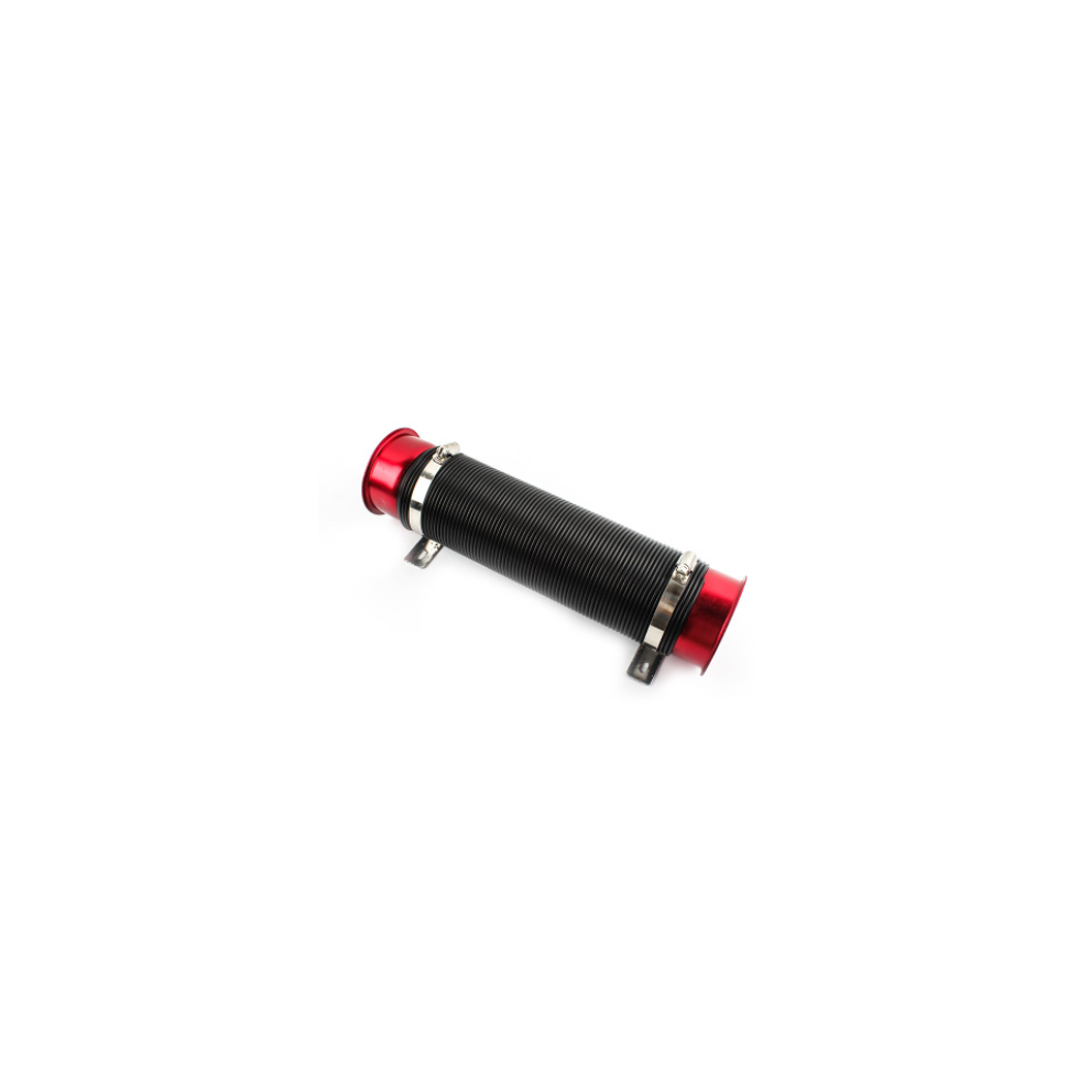 (Red) 76Mm 1M Car Air Intake Cold Pipe Flexible Duct Feed Hose Induction Kit Filter Uk Red 1138392350386