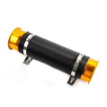 (Gold) 76mm 1M Car Air Intake Cold Pipe Flexible Duct Feed Hose Induction Kit Filter UK