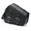 (Right) Universal Motorcycle Saddlebags Saddle Bag Black Leather 4