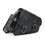(Right) Universal Motorcycle Saddlebags Saddle Bag Black Leather 12