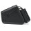 (Right) Universal Motorcycle Saddlebags Saddle Bag Black Leather 5