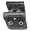 (Black) Pair PU Leather Motorcycle Side Tool Bag Luggage Saddlebags Universal 7