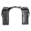 (Black) Pair PU Leather Motorcycle Side Tool Bag Luggage Saddlebags Universal 6