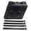 (Left) Motorcycle Saddlebags Tool Luggage Saddle Bag Black PU Leather Universal 6