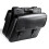 (Left) Motorcycle Saddlebags Tool Luggage Saddle Bag Black PU Leather Universal 4
