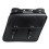 (Left) Motorcycle Saddlebags Tool Luggage Saddle Bag Black PU Leather Universal 9