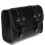 Motorcycle Saddle Leather Bag Storage Tool Pouch Black 11