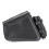 (Right) Left/Right Side Universal Motorcycle Saddlebags PU Leather Waterproof Black 3
