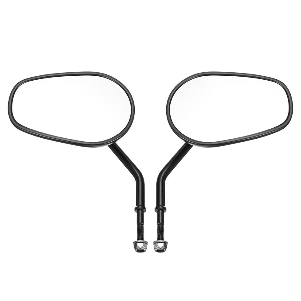 8Mm Aluminum Alloy Left Right Rear View Side Motorcycle Mirrors Black 8727971665718