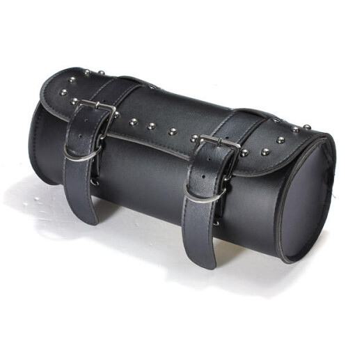 Motorcycle Scooter Tool Bag Saddle Bag Leather Storage Black 1