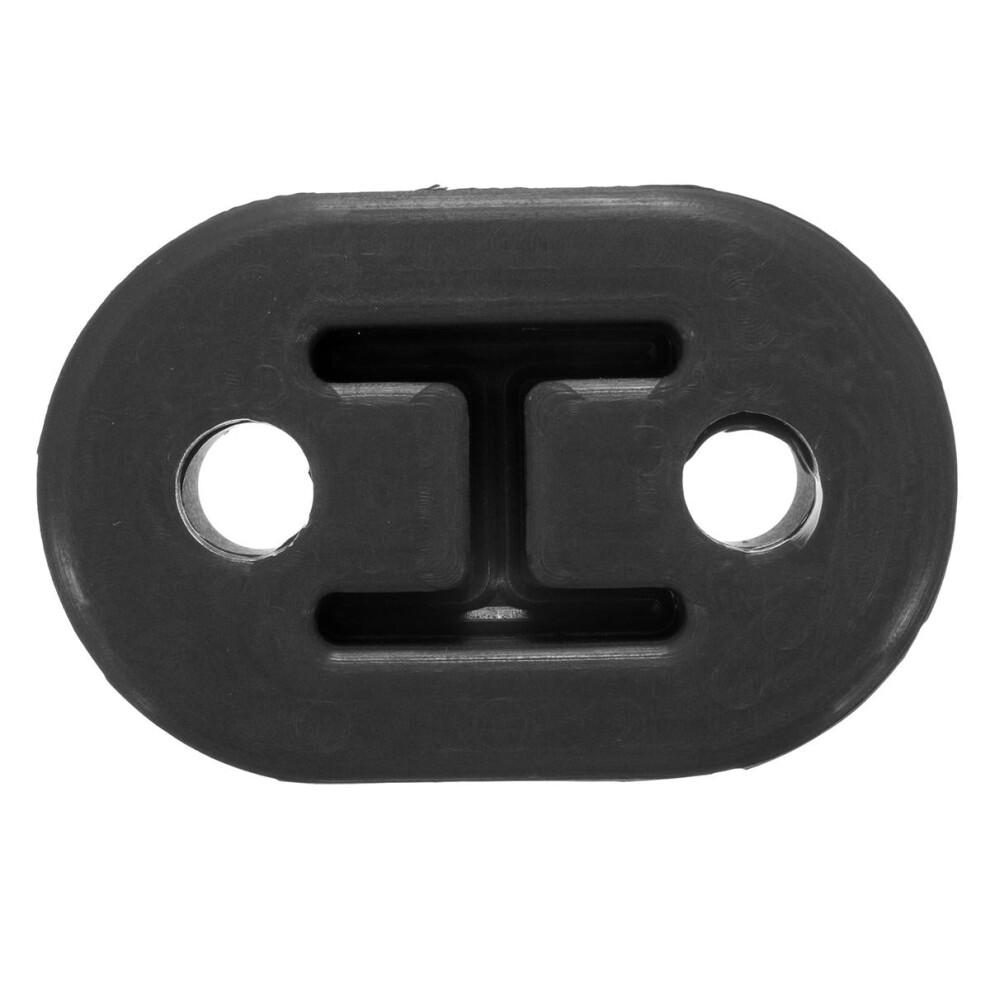 (Black) Universal Upgraded Bracket Heavy Duty Exhaust Rubber Repair Hanger Support Mount