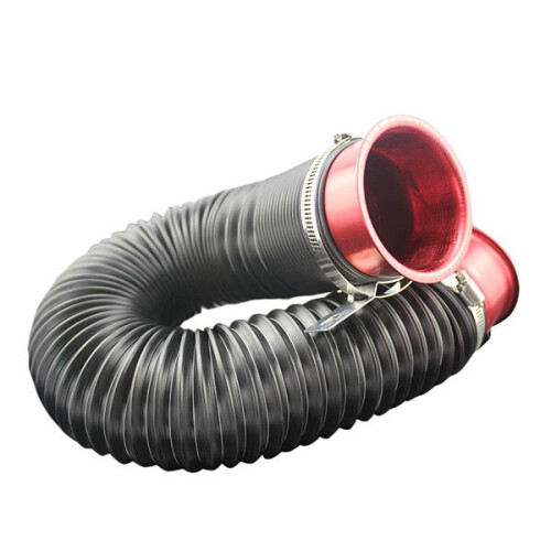 (White) Car Flexible Extensible Air Intake Inlet Pipe Hose for Refit 2